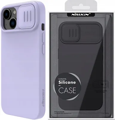 Image de Nillkin Camshield Silky Silicone Case Iphone 14 Plus Case with Camera Cover Purple