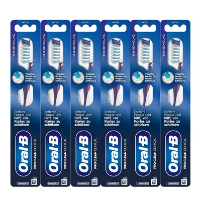 Obrázek produktu pro Oral B Pro Clean Prothesenbürste Clinical Cross Action 6er Pack