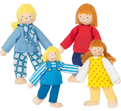 Immagine prodotto di Bambole pieghevoli famiglia giovane