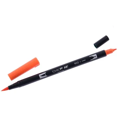 Zdjęcie produktu dla Tombow ABT-905ABT Dual Brush Pen 905 czerwony