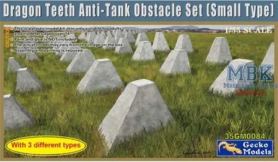Produktbild von Gecko Models 35GM0084 Dragon Teeth Anti-Tank Obstacle Set (Small Vers.)