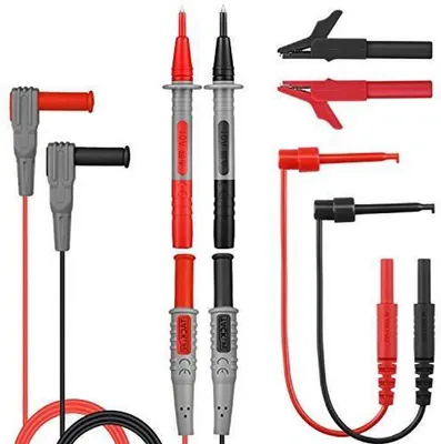 Produktbild von TACKLIFE METL04, 8-teiliges Messleitungs-Kit mit Verlängerungs-Messklemmen, Krokodil-Messspitze und Kolben-Mini-Haken