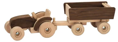 Produktbild von Goki 55915 Traktor mit Anhänger