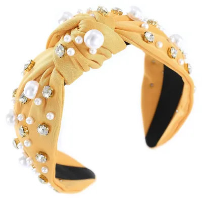 Image de Bandeau pour cheveux avec perles et cristaux