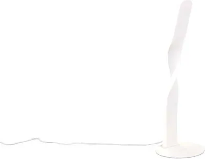 Image de Lampe de table LED, blanc, interrupteur à cordon, H 40,5 cm