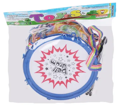 Produktbild von Musikinstrument Trommel für Kinder mit 2 Trommelstöcken und Gurt, 16 x 9 cm