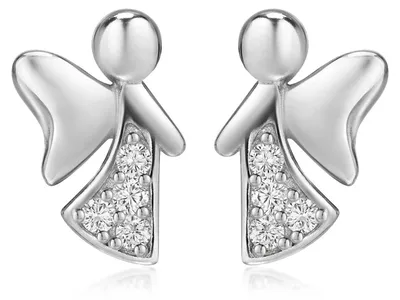 Produktbild von MATERIA by Matthias Wagner Engel Ohrstecker Silber 925 für Damen SO-234