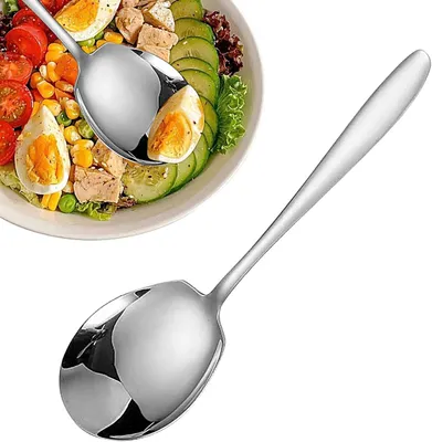 Produktbild von Servierlöffel aus Edelstahl, Suppenlöffel und Kellnerlöffel