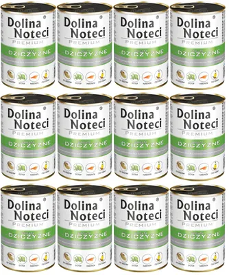 Produktbild von Dolina Noteci Premium Nassfutter für Hunde mit Wild, Dose 24x400g