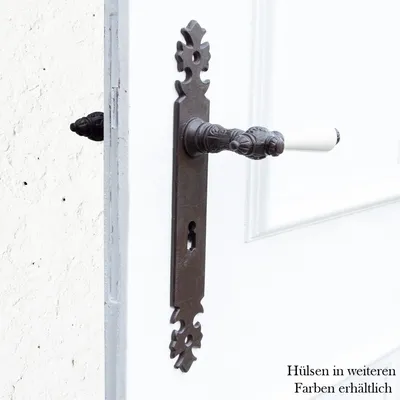 Produktbild von Drückergarnitur für Zimmertüren,  Porzellangriff | BB72 | Eisen braun