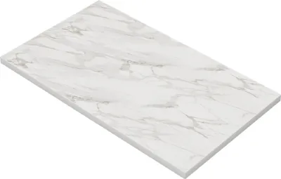 Produktbild von Gastro Tischplatte | Marmor Weiß | 120x70 cm