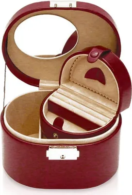 Produktbild von WINDROSE Schmuckschatulle Merino Jewelry Box Red rot