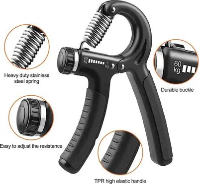 Produktbild von Famanu Handtrainer mit verstellbarem Widerstand - Schwarz