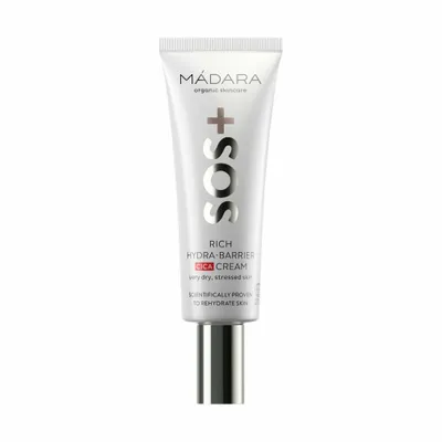 Produktbild von MÁDARA Cosmetics SOS Rich Hydra-Barrier CICA Cream, Tagescreme, Frauen, Sehr trockene Haut, Gesicht, Anti-Aging, Feuchtigkeitsspendend, Feuchtigkeitsspendend, Nährend, Reparatur, Beruhigend, 40 ml