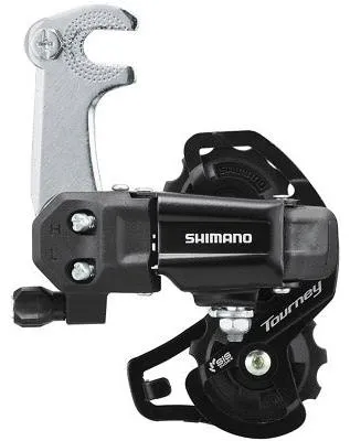 Image de SHIMANO RD-TY200 dérailleur Tourney 6/7 vitesses, avec adaptateur, cage courte, noir/argenté