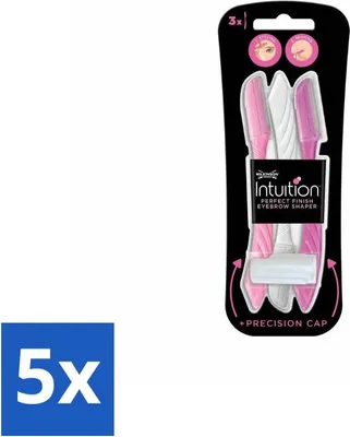 Produktbild von Wilkinson Intuition – Nachfüllklingen – Augenbrauenformer – Präzision – 3 Klingen - Vorteilspack - 5 Stücke