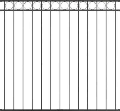 Obrázok produktu pre Prvok plotu ASSEN Sivá 170 x 150 cm Oceľ