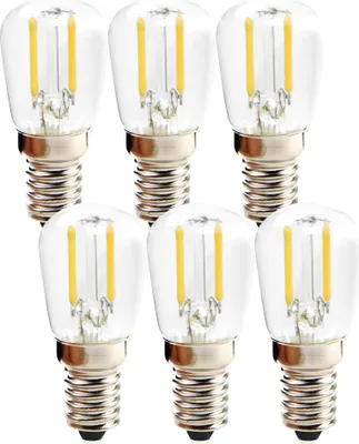 Produktbild von 6 x LED Filament Röhre T26 1W = 8W E14 60lm extra warmweiß 2200K