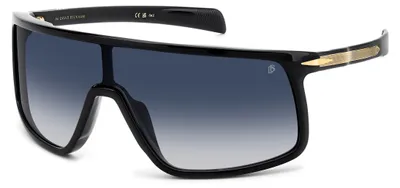 Immagine prodotto di DAVID BECKHAM DB 99/VISOR 2M2, occhiali da sole neri e dorati, modello da uomo