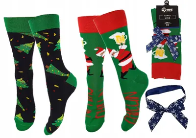Produktbild von Moraj Weihnachtssocken Nikolaus Geschenke 2er Pack für Herren