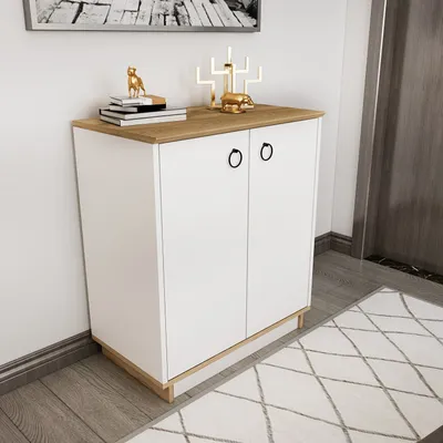 Produktbild von Skye Decor, Nüanse - Oak, White, Konsole, Weiß, 100 % MELAMINBESCHICHTETE SPANPLATTEN, 72 x 42 x 83,1 cm