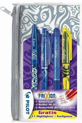 Produktbild von Frixion 4er Set mit  Federmäppchen