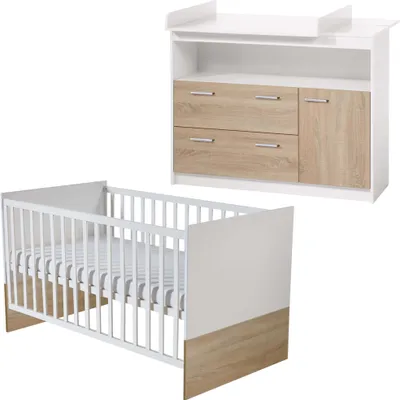 Produktbild von Roba Bett-Wickelkommoden-Set 'Gabriella'; 42491-42473