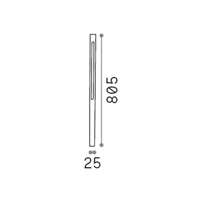Obrázek produktu pro Ideal Lux 306780 JEDI vonkajšie stojanové svietidlo/záhradný st?pik LED V805mm 12W 1400/560lm 3000K antracitová