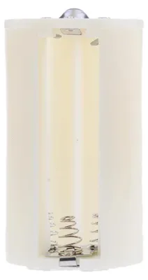Batteriekonverter 3x AA auf D, weiß, 1,5 V, 57x32x32 mm