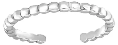 Produktbild von Zehenring Zehring fein schmal geflochen 925 Silber