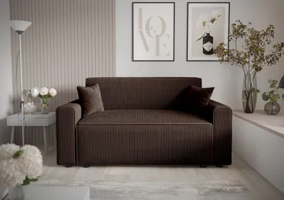 Produktbild von Roe Furniture | Schlafsofa - MIRA BIS - 171 x 90 cm - Braun - Funktionalität & Stil - Mit Bettkasten - Sofa - Sofabett