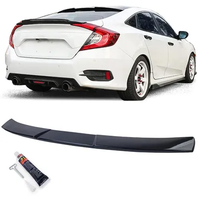Für Honda Civic X 10 2016-20 Sport RS Dachspoiler Heckspoiler OBEN Schwarz Glanz in der Farbe Schwarz von Carparts-Online GmbH