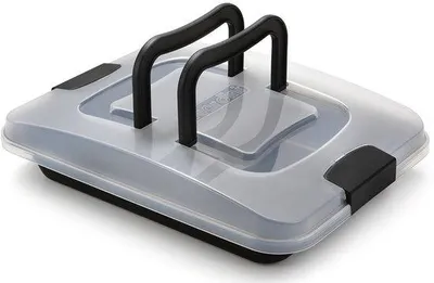 Productafbeelding van Rectangulaire Bakvorm met Transportdeksel, 24 x 32 cm