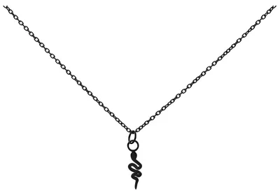 Produktbild von Wildcat Halskette - Little Snake Kette - Schwarz - Chirurgenstahl 316L - wasserfest, langlebig, hautverträglich, Schwarz