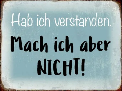 Produktbild von vianmo Holzschild 30x40 cm habe ich verstanden mache nicht
