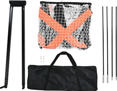 Image de But de lacrosse, 1,80 m x 1,80 m, filet de lacrosse, but de lacrosse portable avec sac de transport, tige en fibre de verre, équipement d'entraînement de lacrosse pour l'arrière-cour