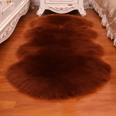 Immagine prodotto di Tappeto, morbido e confortevole, facile da pulire, marrone