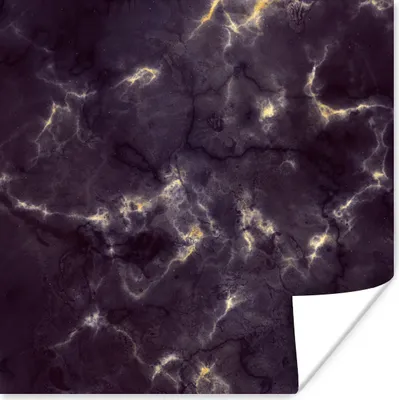 Produktbild von MuchoWow® Poster Gold - Edelsteine - Achatstein - Geode 50x50 cm - Wohnzimmerdekoration