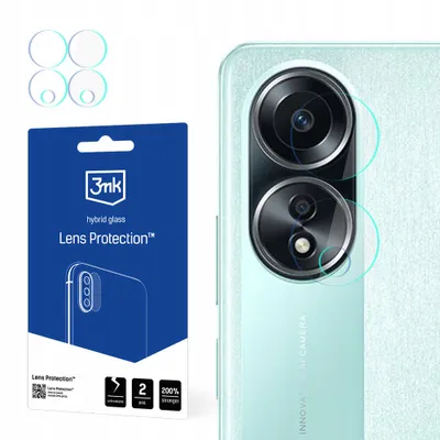 Produktbild von 3mk Hybridglas Lens Protection für Oppo A58 4G  Kamera Objektiv Kameralinse 0,16mm 6H (4 Stück)