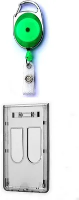 Produktbild von 1x GRÜN Transparent Ausweisset Ausweisjojo Zipper Jojo Auswelter Kartenhülle Ausweishülle