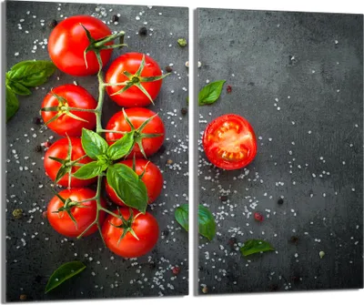Produktbild von Glas-Herdplattenschutz 2x30x52 Tomaten