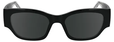Produktbild von KARL LAGERFELD Uni Adult Sunglasses KLJ6148S - Shiny Black with Solid Smoke Lens