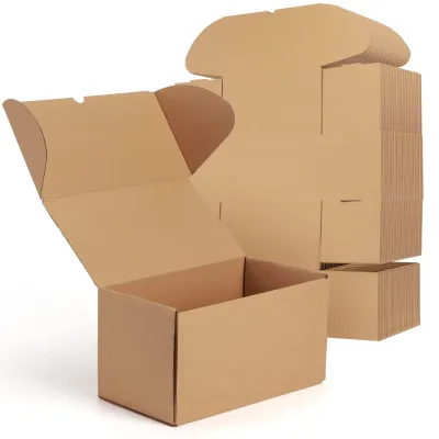 Immagine prodotto di Set di 20 scatole di cartone marrone, dimensioni 11x6x6 pollici