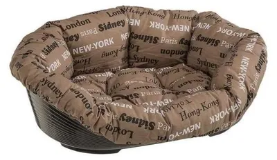 Immagine prodotto di Cestino per cani e gatti Ferplast con cuscino 73 cm beige