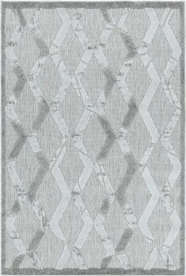 Produktbild von Carpetsale24 Outdoor Teppich Wetterfest für Terasse Balkon Küche Teppich Wasserfest Aussenteppich Mehrfarbig Hoch-Tief Effekt, Grösse: 80x250 cm