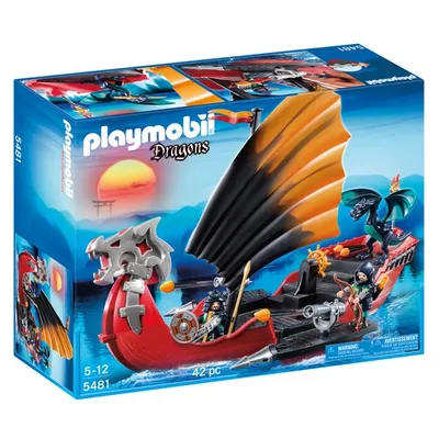 Produktbild von PLAYMOBIL Dragons Drachen-Kampfschiff, 5 Jahr(e), Mehrfarbig, Kunststoff