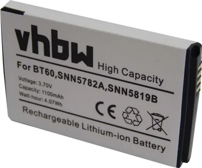 Produktbild von vhbw Akku kompatibel mit Motorola C168i, CLP1040, A3100, CLP1060, C290, CLK446, CLP1010, CLP446 Handy Smartphone Telefon (1100 mAh, 3,7 V, Li-Ion)