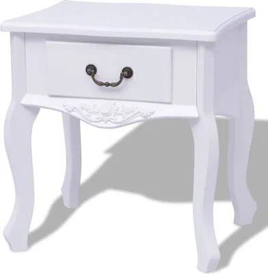 Produktbild von Nachttisch Weiß MDF 43 x 33 x 45,5 cm