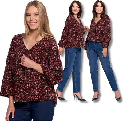 Zdjęcie produktu dla Moraj | Bluzka damska – 100% wiskoza – Lekka – Kobiecy styl – Rozmiar S