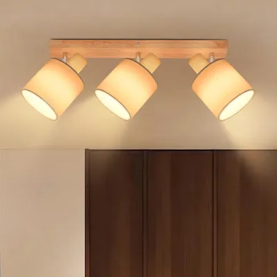 Image de ZMH Plafonnier 3 flammes noir - Spot de plafond Vintage LED Applique murale pivotante 350° E14 (sans ampoules)